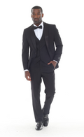 Slim Fit ThreePiece Tuxedo-Black