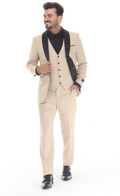 Slim FIt ThreePiece Tuxedo-TAN