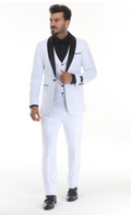 Slim Fit ThreePiece Tuxedo-White
