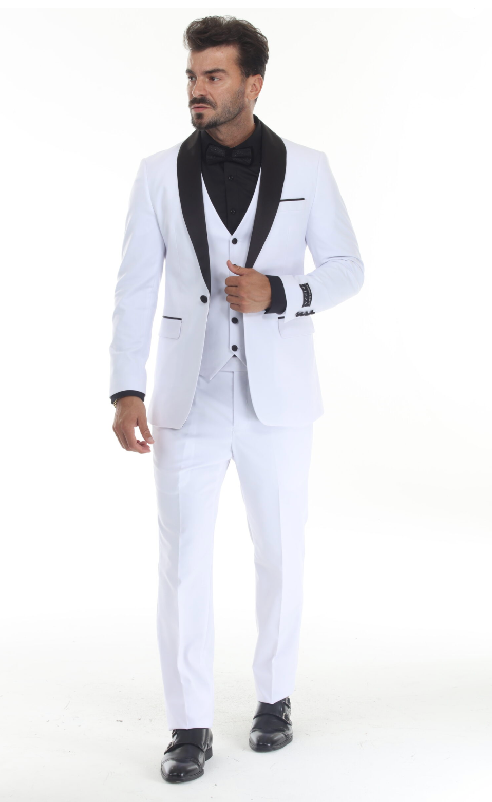 Slim Fit ThreePiece Tuxedo-White