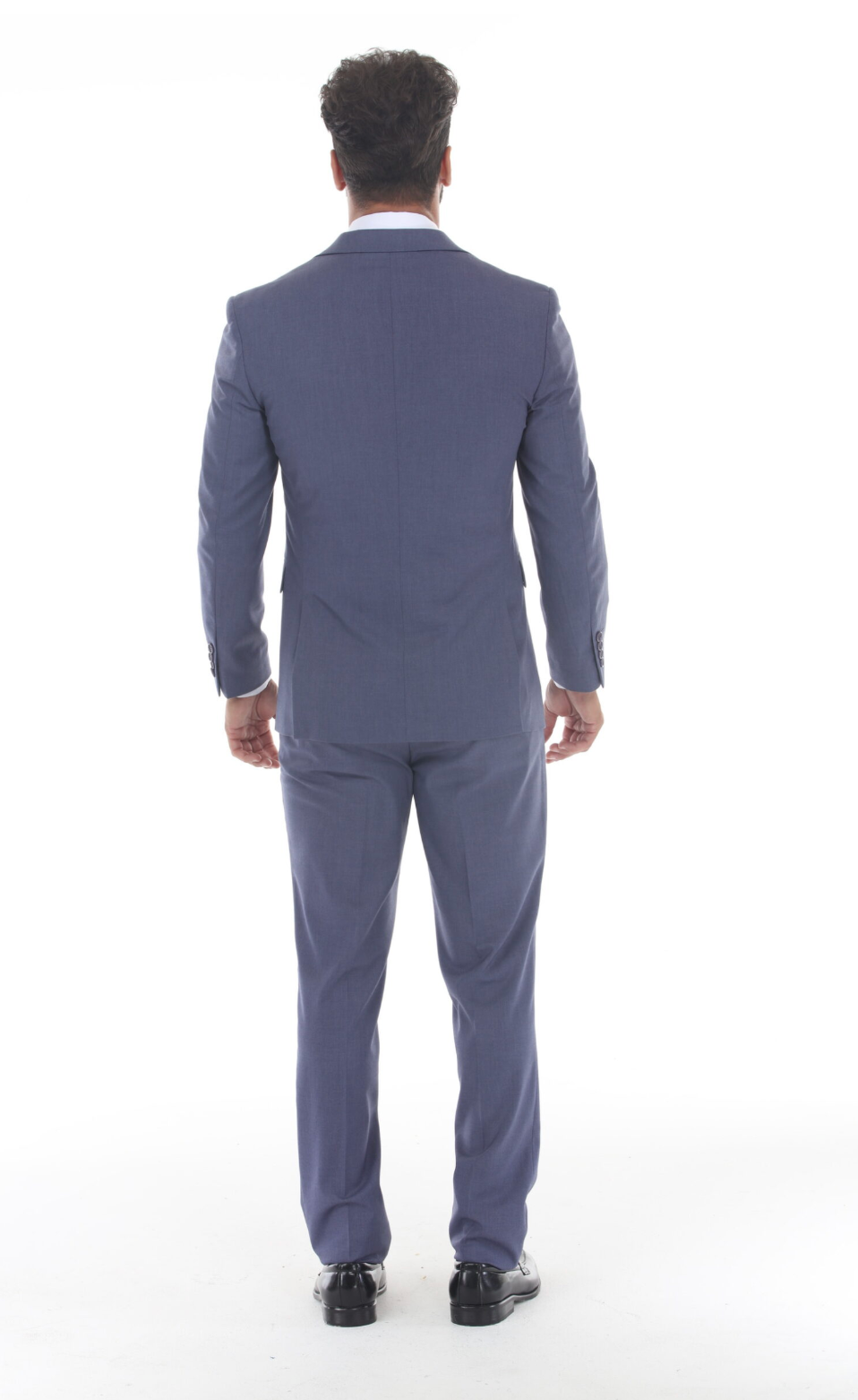 Slim Fit ThreePiece Suit-Blue Steel