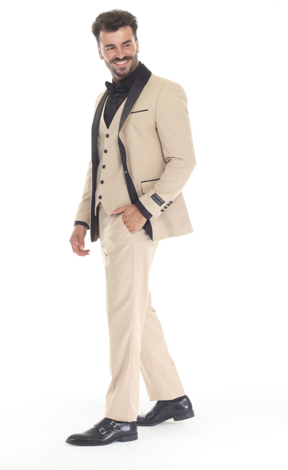 Slim FIt ThreePiece Tuxedo-TAN