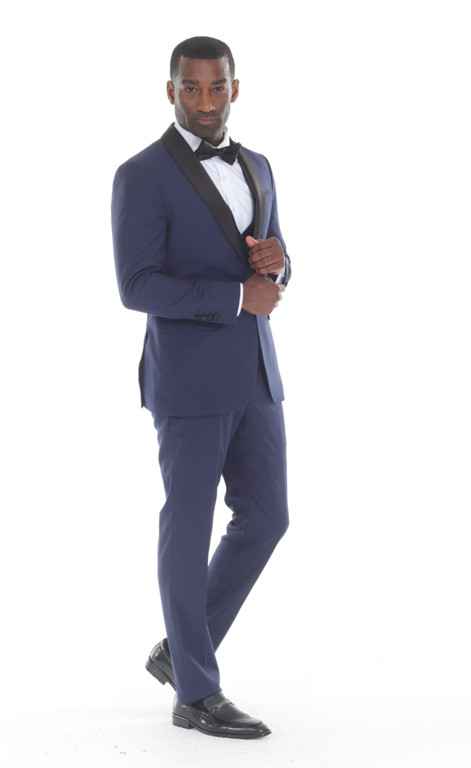 Slim Fit ThreePiece Tuxedo-Navy Blue