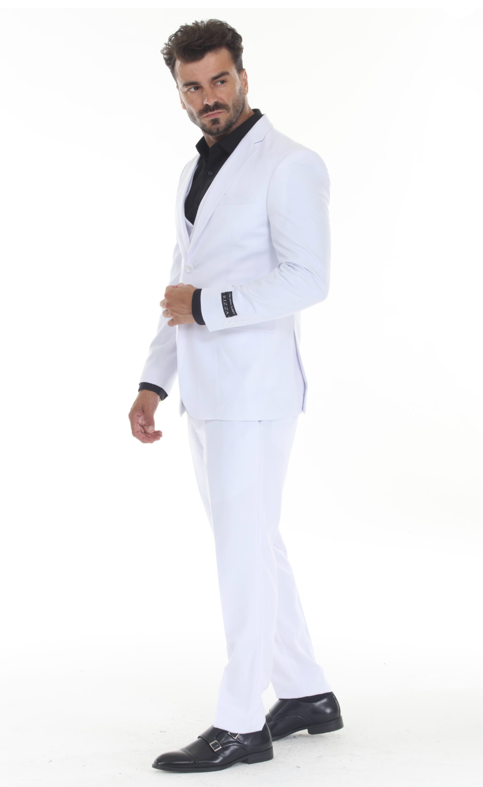 Slim Fit ThreePiece Suit- White