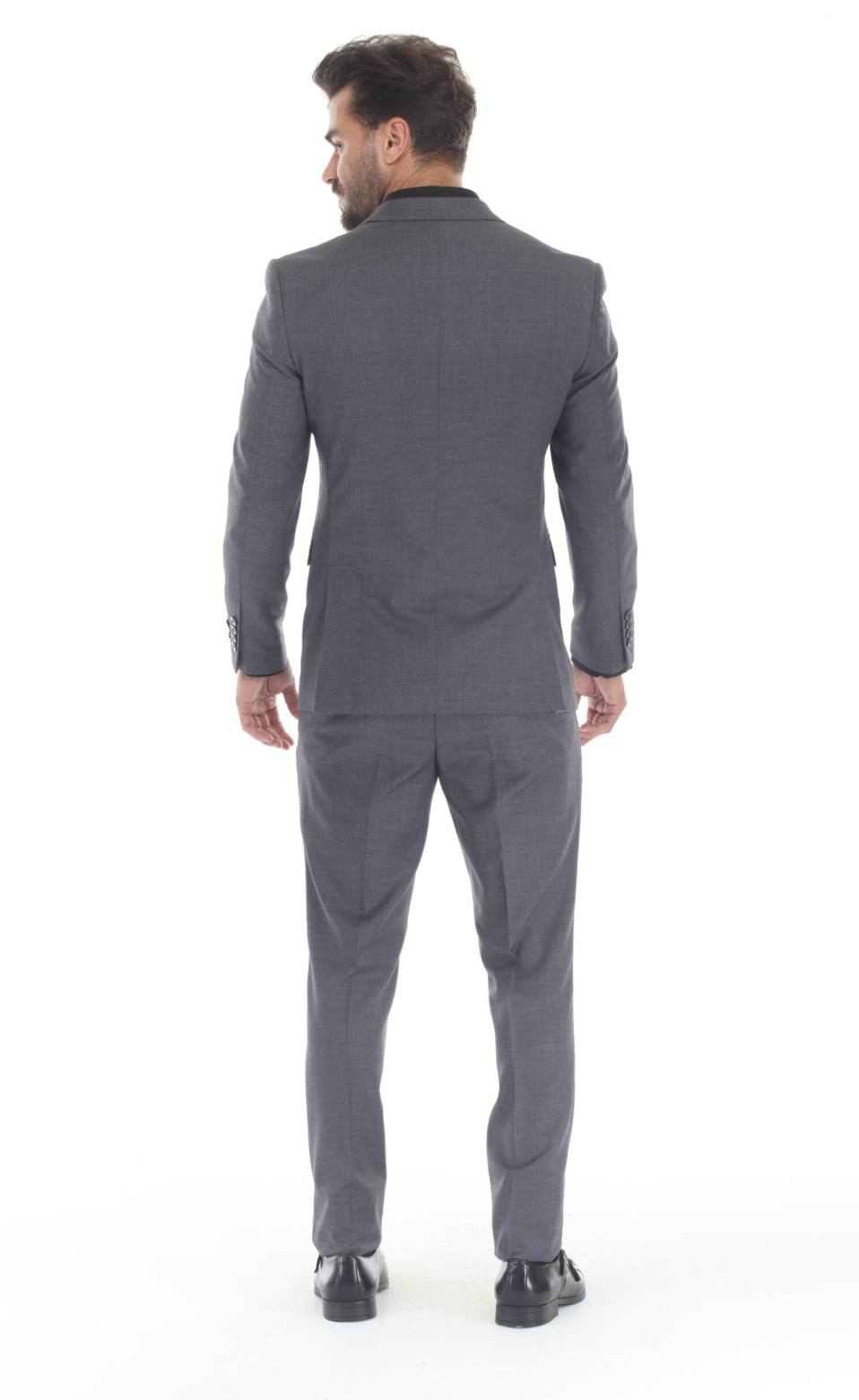 Slim Fit ThreePiece Suit- Gray
