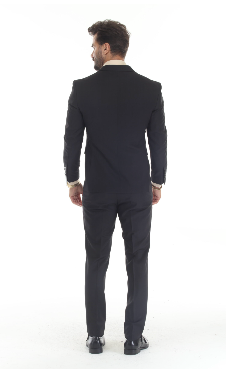 Slim Fit ThreePiece Suit- Black